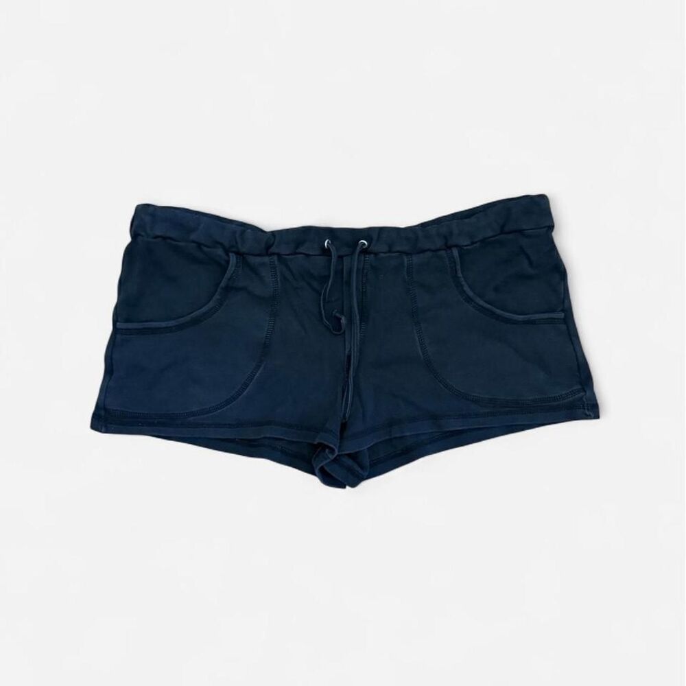 Y2K Brazil Shape Up Black Low Rise Drawstring Booty Shorts Est. Size S